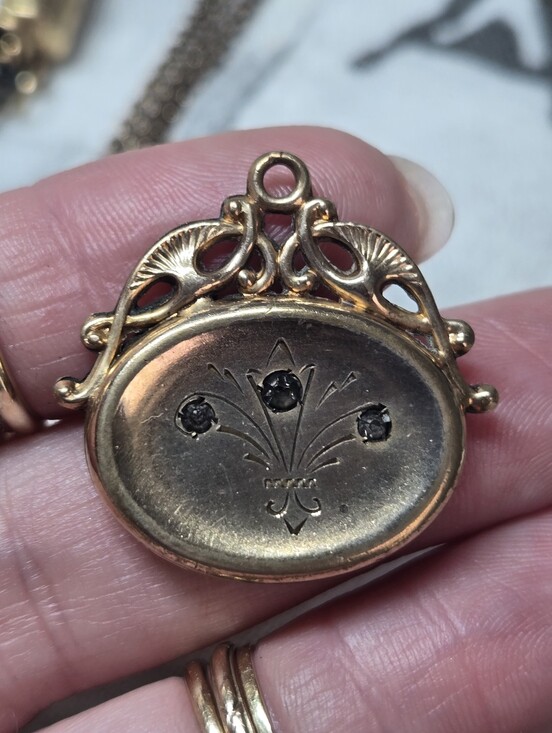 Victorian Jewelry - Victorian Gold Filled Watch Chain Fob